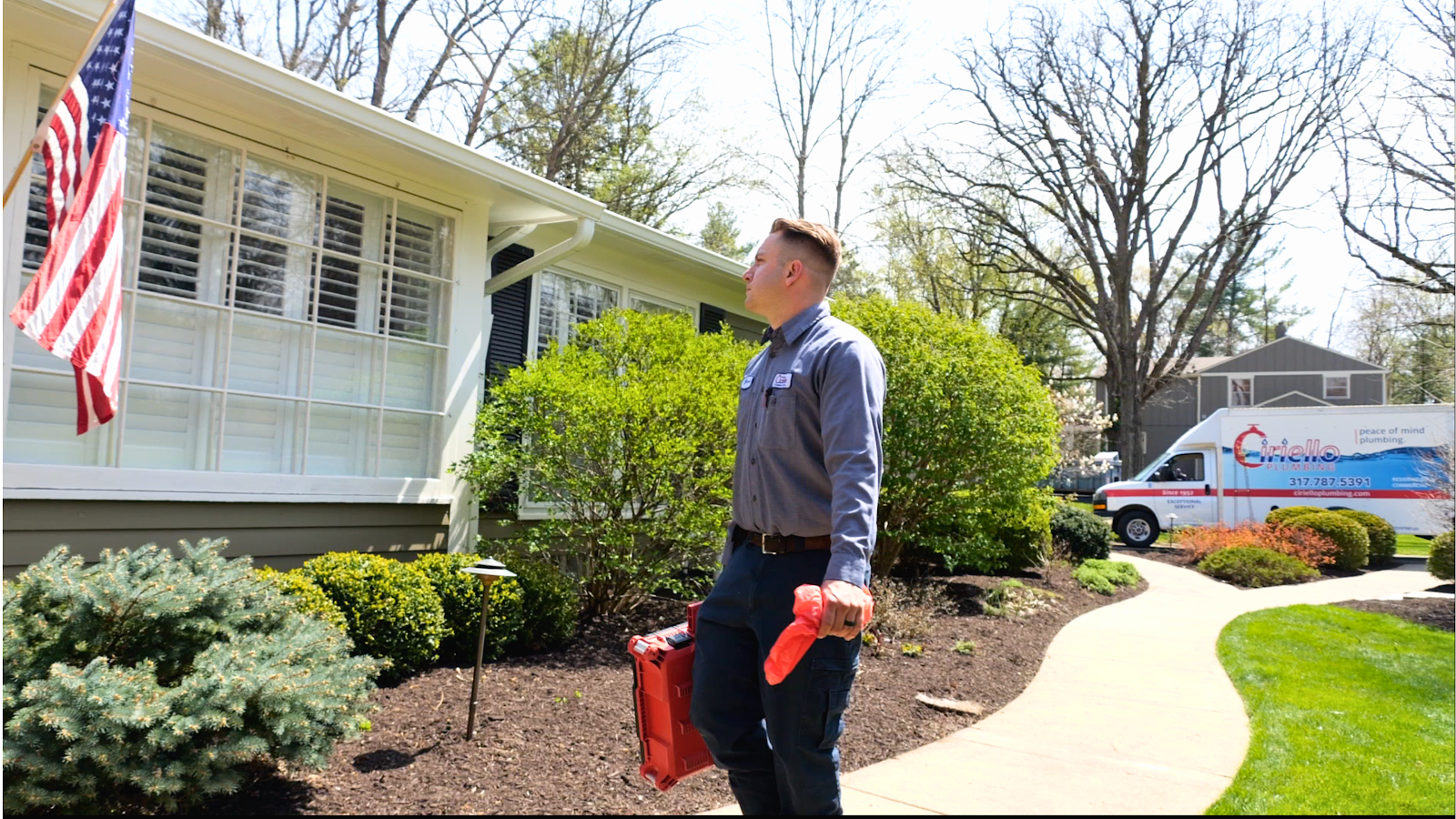 Ciriello team member at Indianapolis home